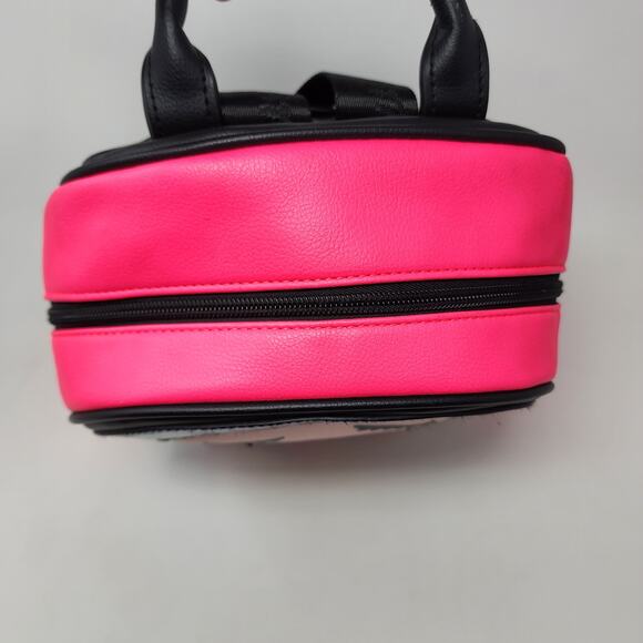 Luv Betsey by Betsey Johnson Mini Backpack Kitsch Girl Rainbow Glitter Pink - Picture 6 of 12